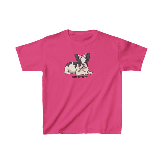 French Bulldog cute but sassy Kids Heavy Cotton™ Tee