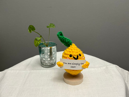 Crochet emotional support Lemon