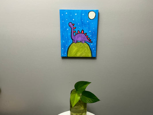 Dinosaur canvas painting